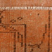 Tapis vintage rose poudré fait main en laine, style oriental doux
