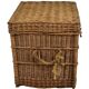 French wicker trunk
