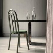 Sculptural "Arches" chair, Italian collectible, Memphis style, decorative dining