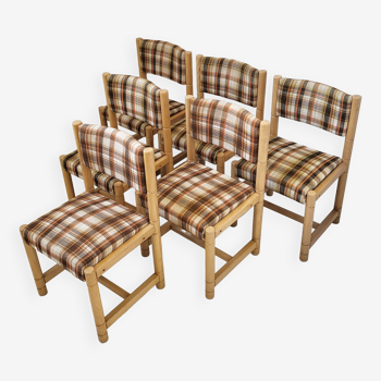 Suite de 6 chaises vintage 1970 Hiddensee
