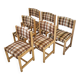 Suite de 6 chaises vintage 1970 Hiddensee