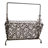 Porte revue en fer forge a la main annees 50's collector vintage