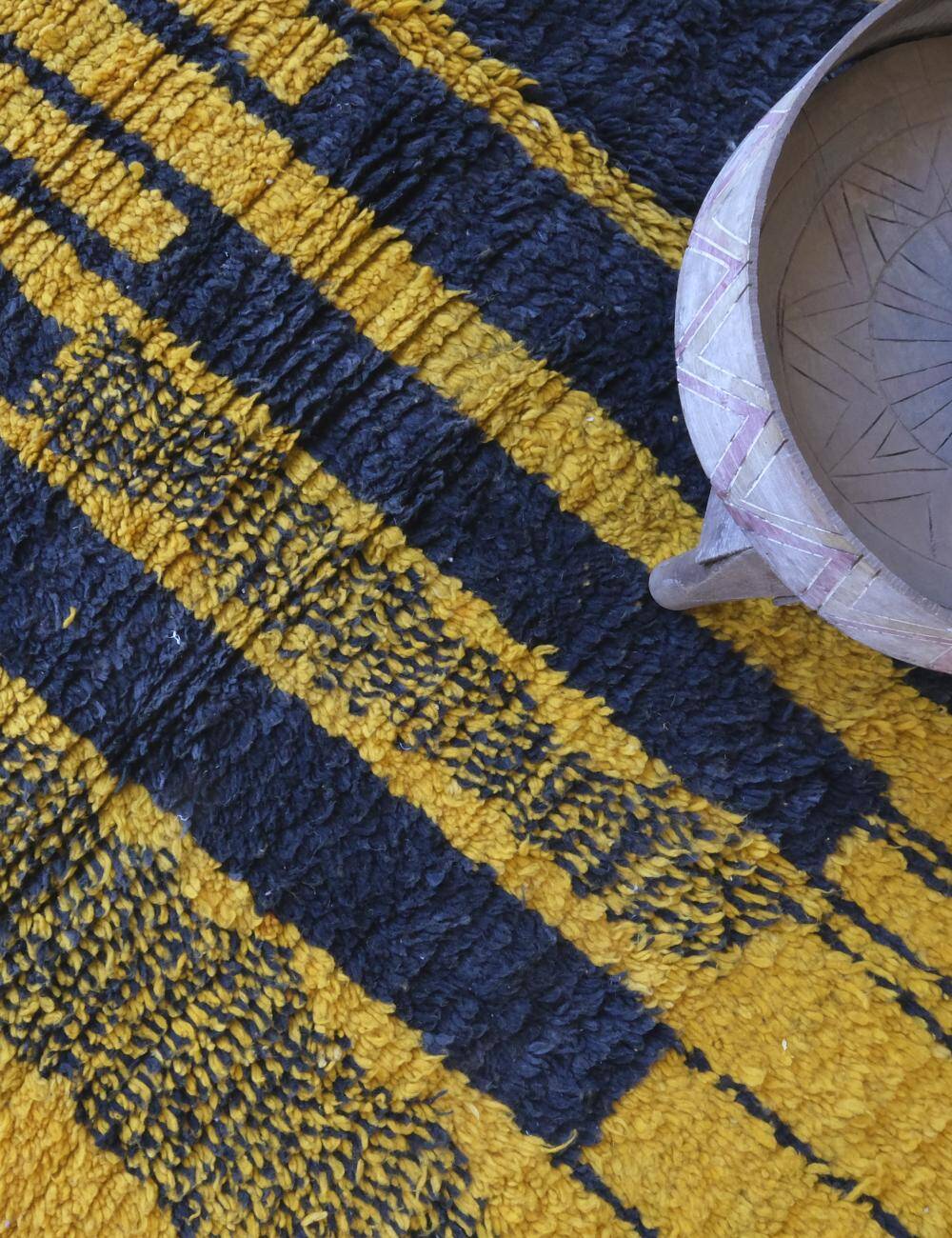 Tapis Jaune Boujad - 297 x 200 cm