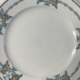 Assiette plate St Amand Corbeille de fleurs
