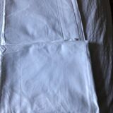 Old white monogrammed sheet