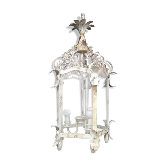 Lantern patio of particular vintage wrought iron