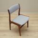 Ensemble de six chaises en teck, design danois, années 1970, fabrication : Nova