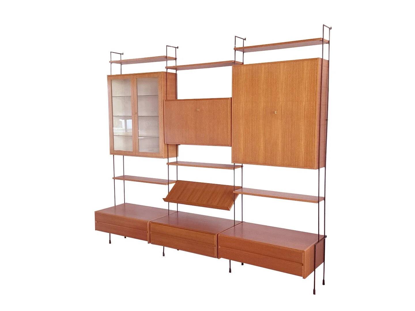 Hilker Omnia walnut wall system – 1960s