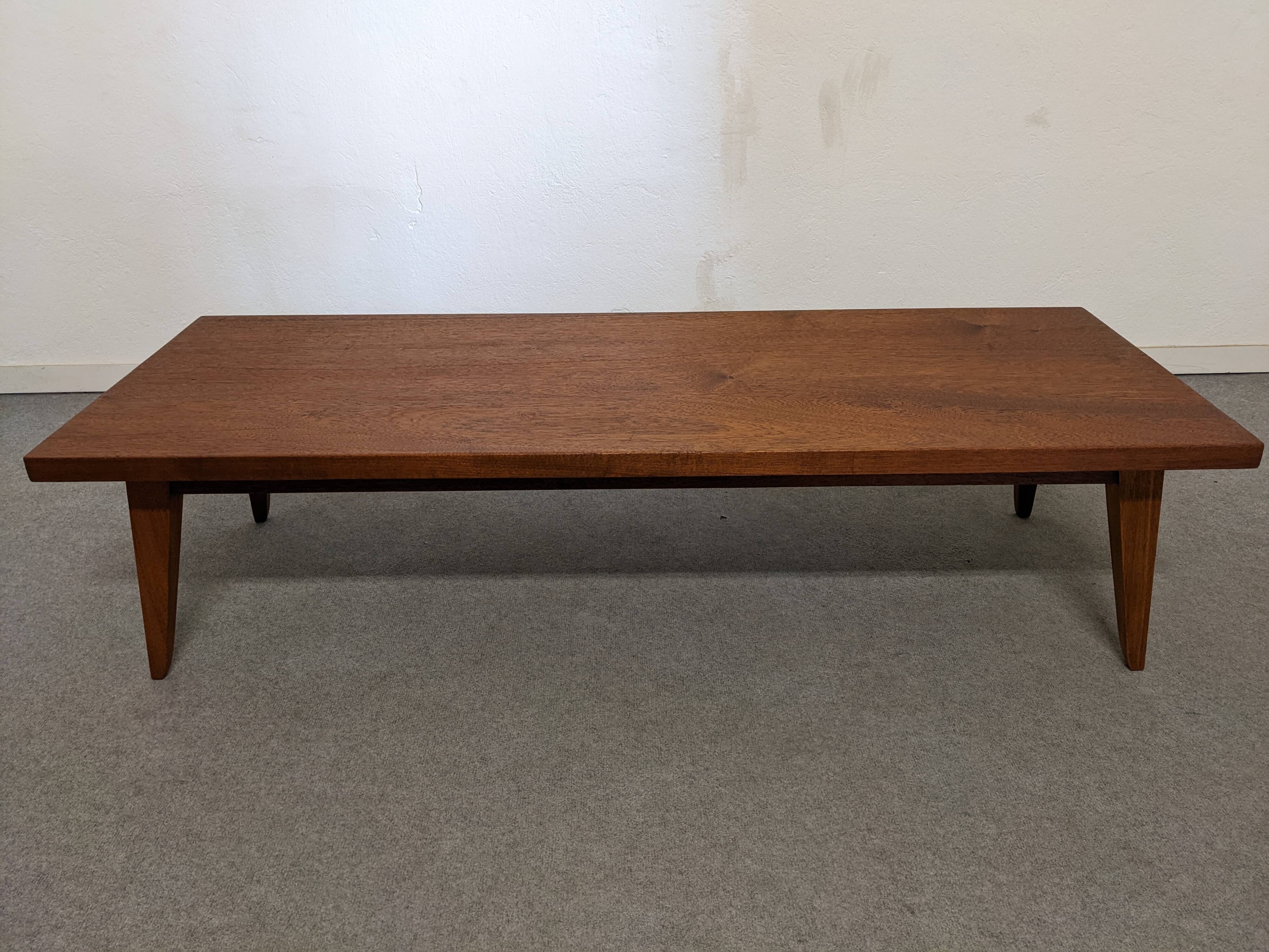 Scandinavian XL coffee table in solid teak from the 50s/60s