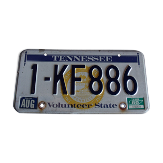 Tennessee in the 1960s American license plate