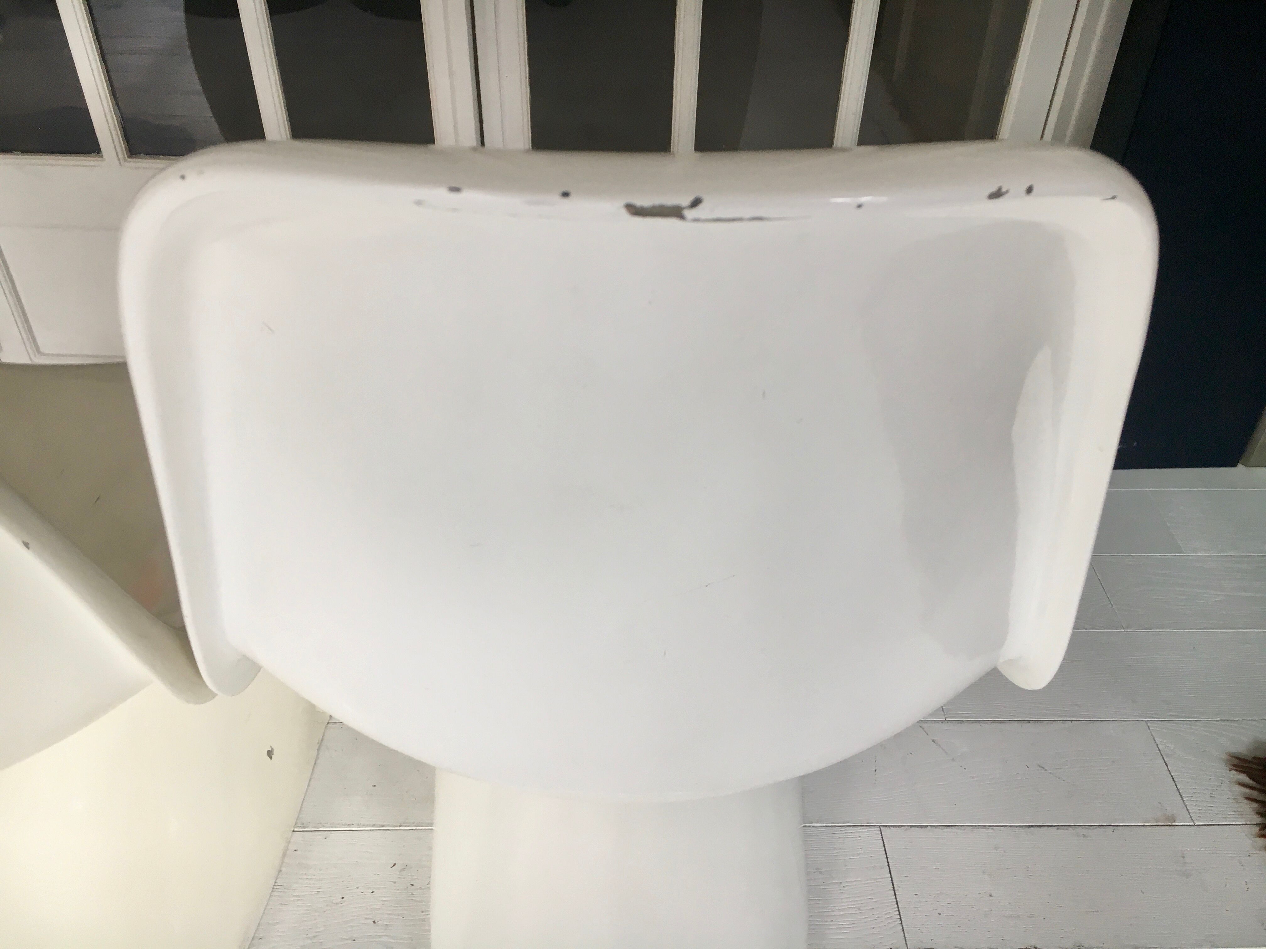 Pair of Verner Panton S chairs in fiberglass, Series 1, 1967