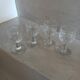4 antique liqueur glasses