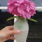 Art Deco vase in frosted glass