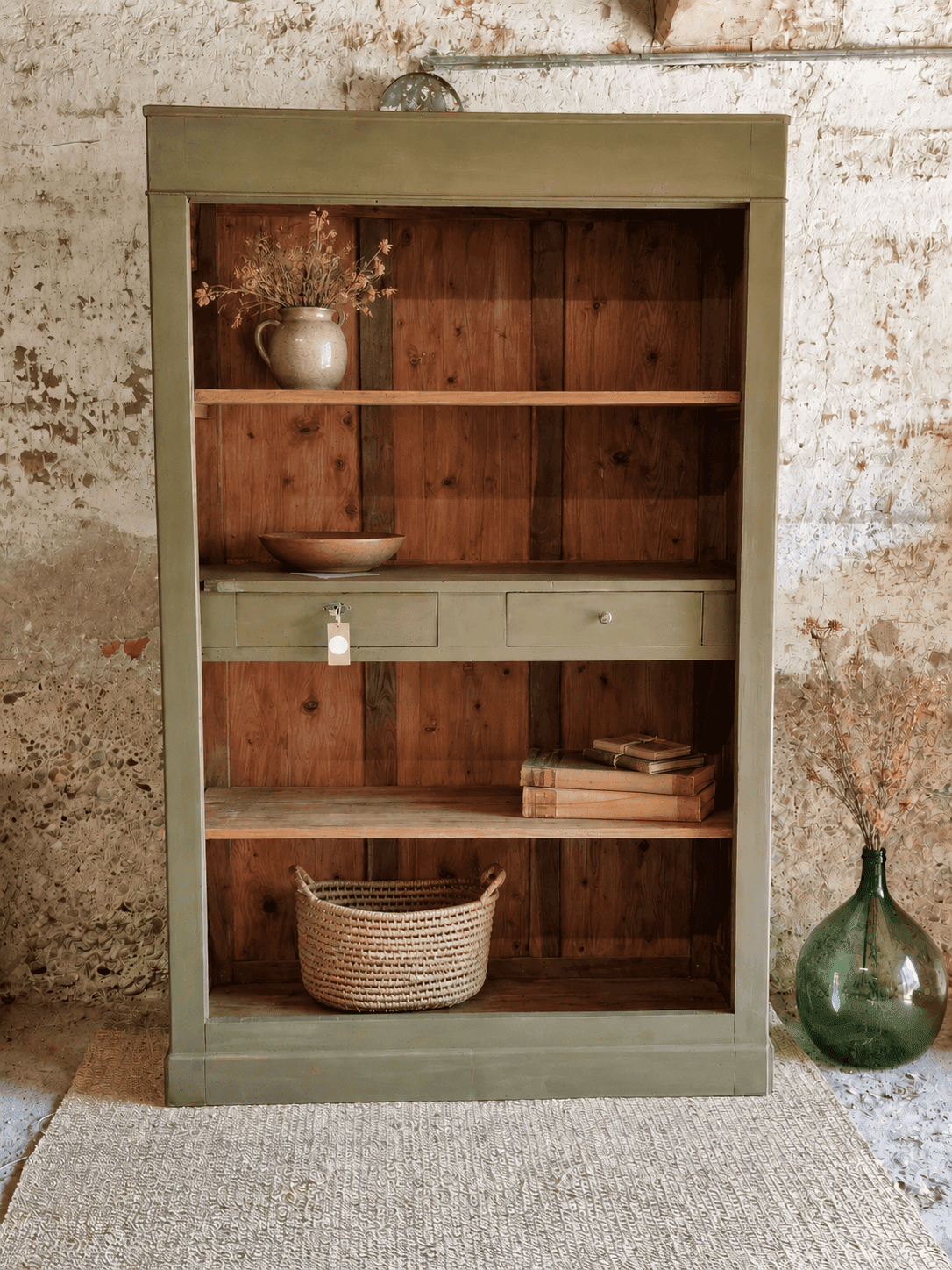 Renovated antique walnut library | Louise
