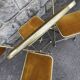 3 chaises d'opéra pliantes anciennes en velours doré et laiton