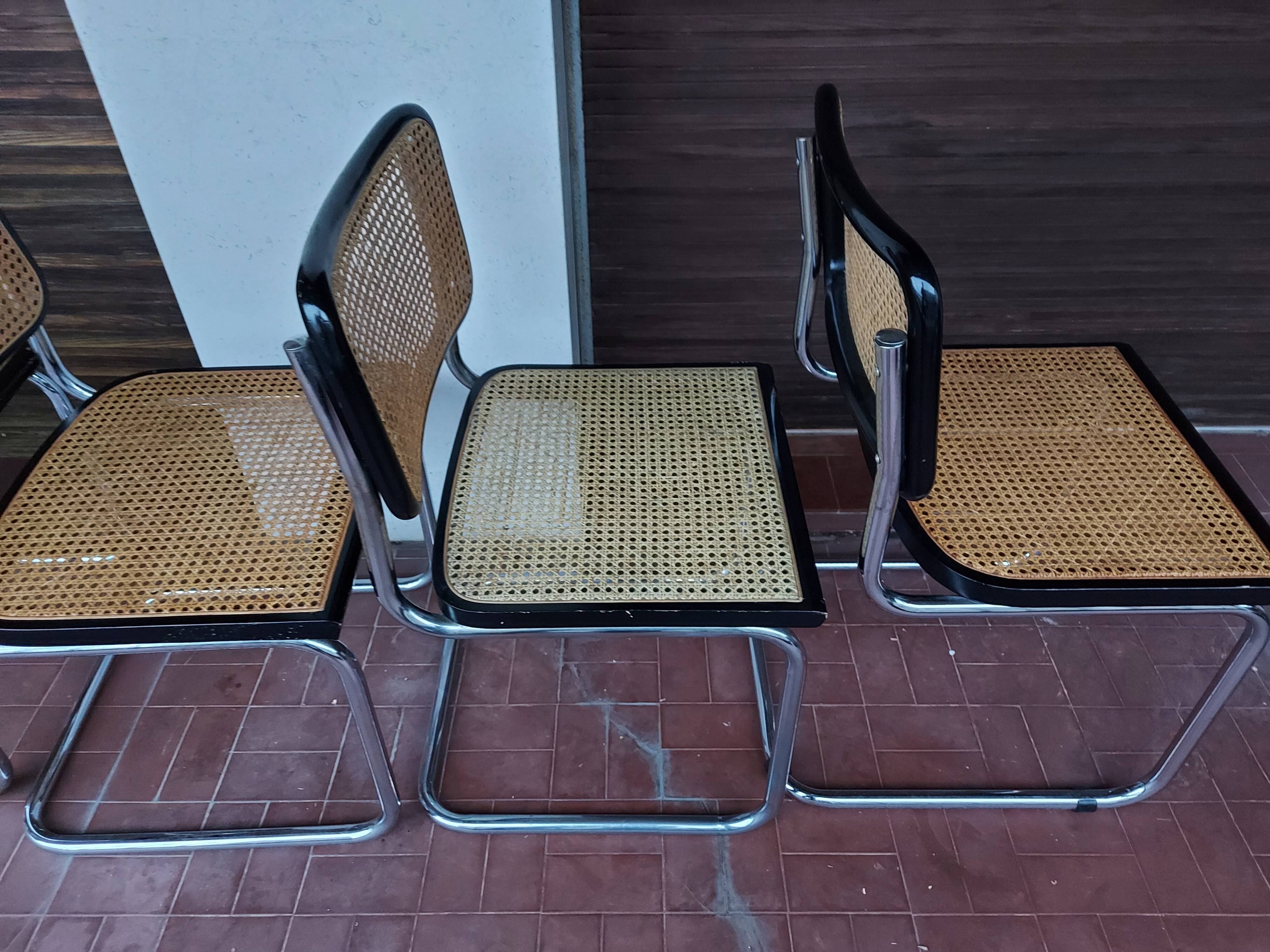 Set of 5 chairs Marcel Breuer B32