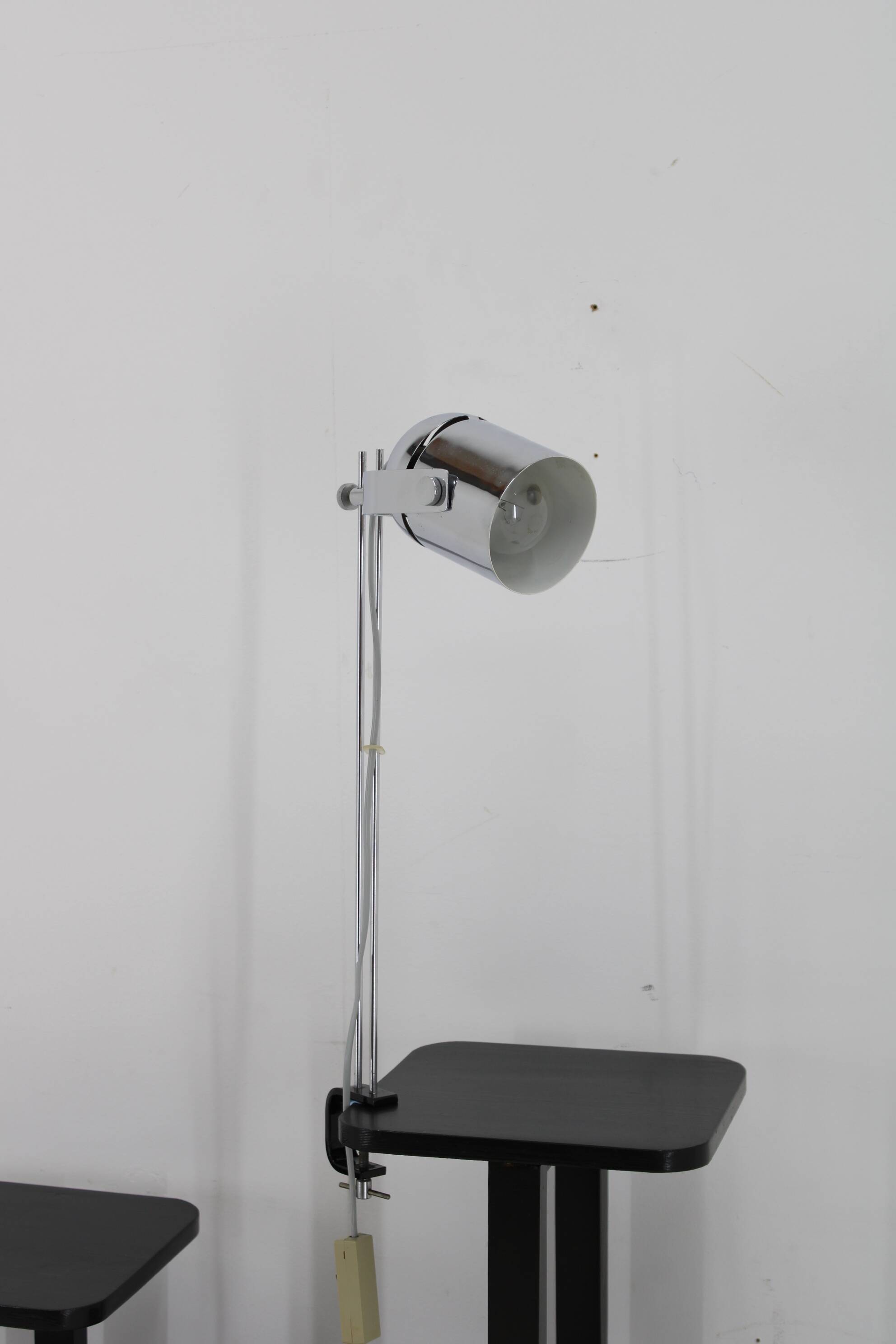 1970s Stanislav Indra Chrome Plated Table Lamp, Czechoslovakia