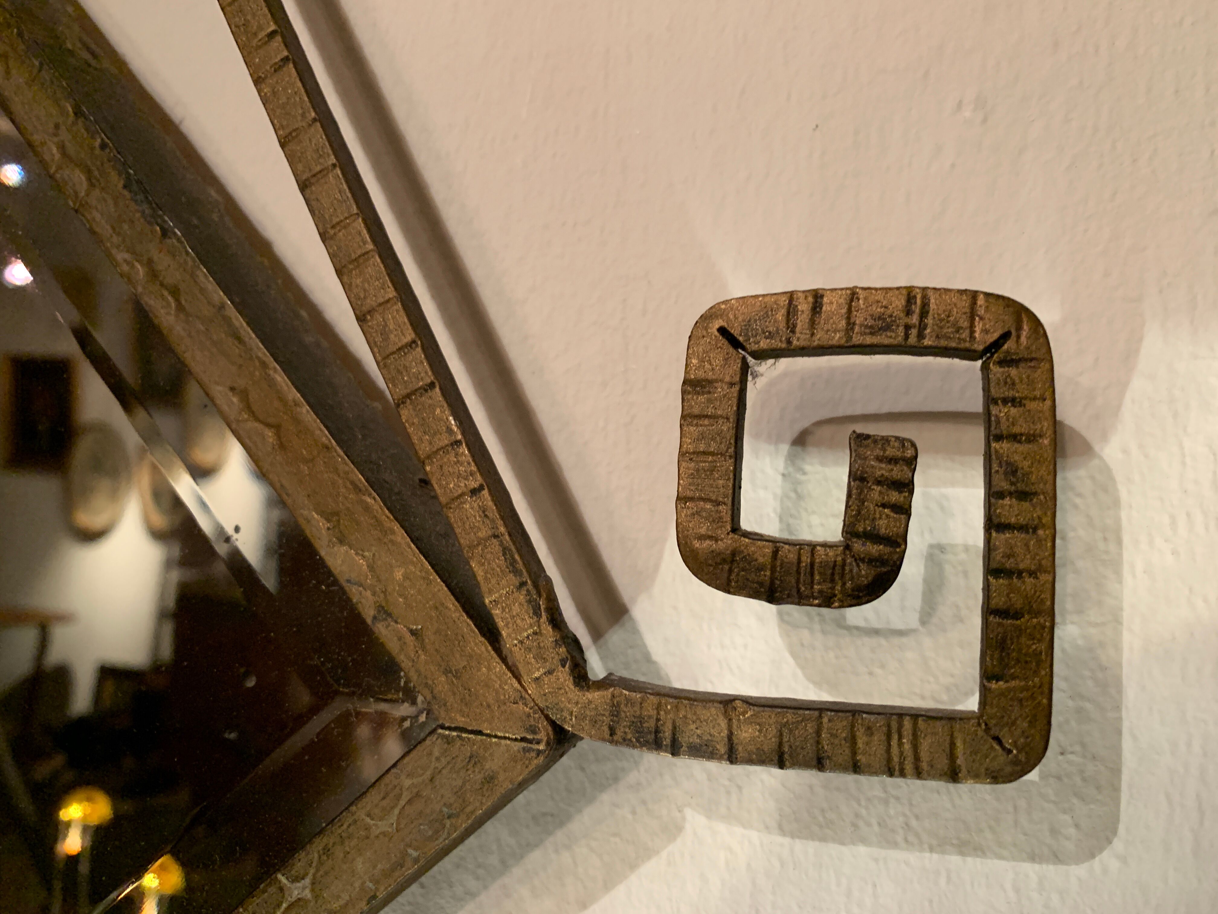 Art deco mirror 69x74cm