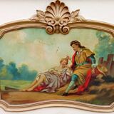 Old trumeau mirror