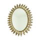 Vintage Deknudt Sun Mirror Sunburst Gold Acanthus Sixties