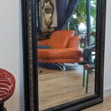 Louis Philippe black and gold mirror 108 x 77 cm