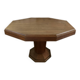 Octagonal table in oak