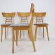 Four Dining Chairs by Ton, Czechoslovakia