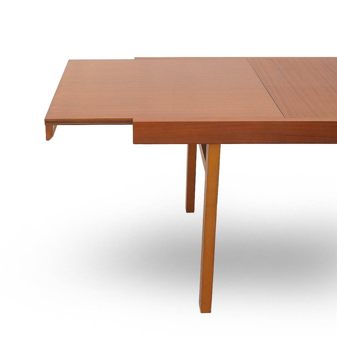 Rectangular dining table with extendable top, 1960s.