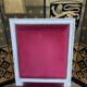 Suite de 6 chaises de style Louis XVI velours rouge
