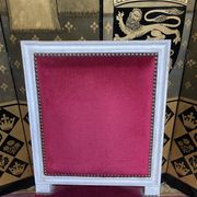 Suite of 6 louis XVI style chairs red velvet