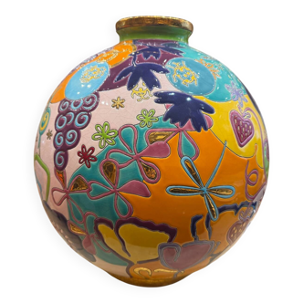 Vase Émaux de Longwy