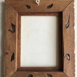 Carved wooden frame