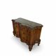 antique walnut serpentine commode