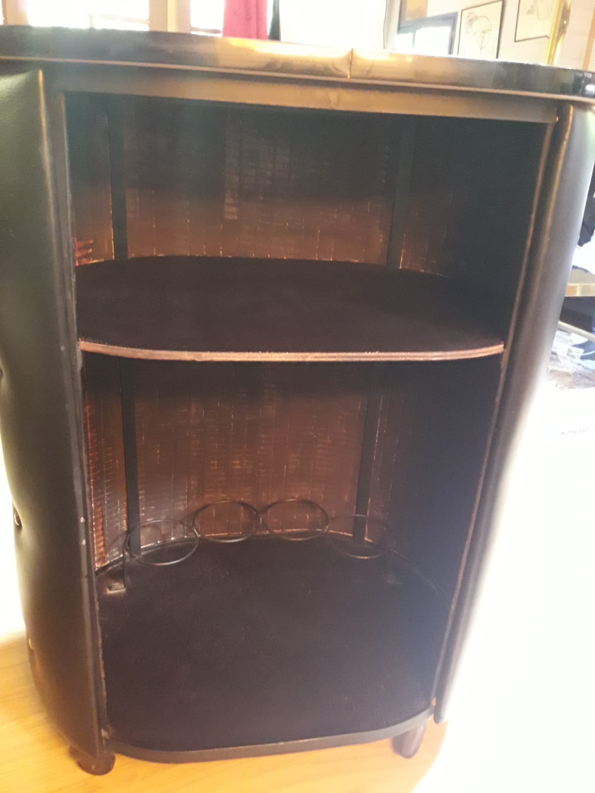 Bar,, faux leather brass, France