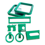 Ensemble pour salle de bain double vasque Crayonne Vert par Terence Conran