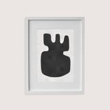 Framed abstract painting