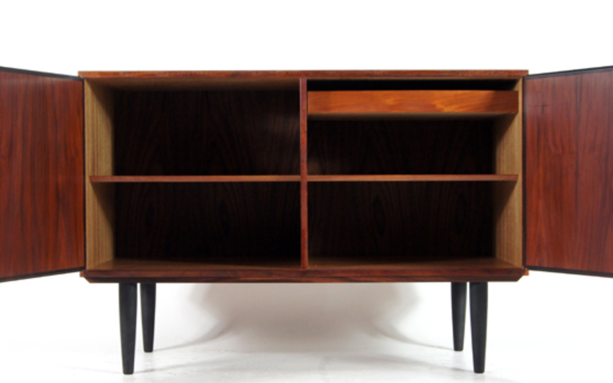 Vintage Danish retro TV furniture down in rosewood 50s