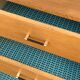 Vintage buffet compass feet 1950