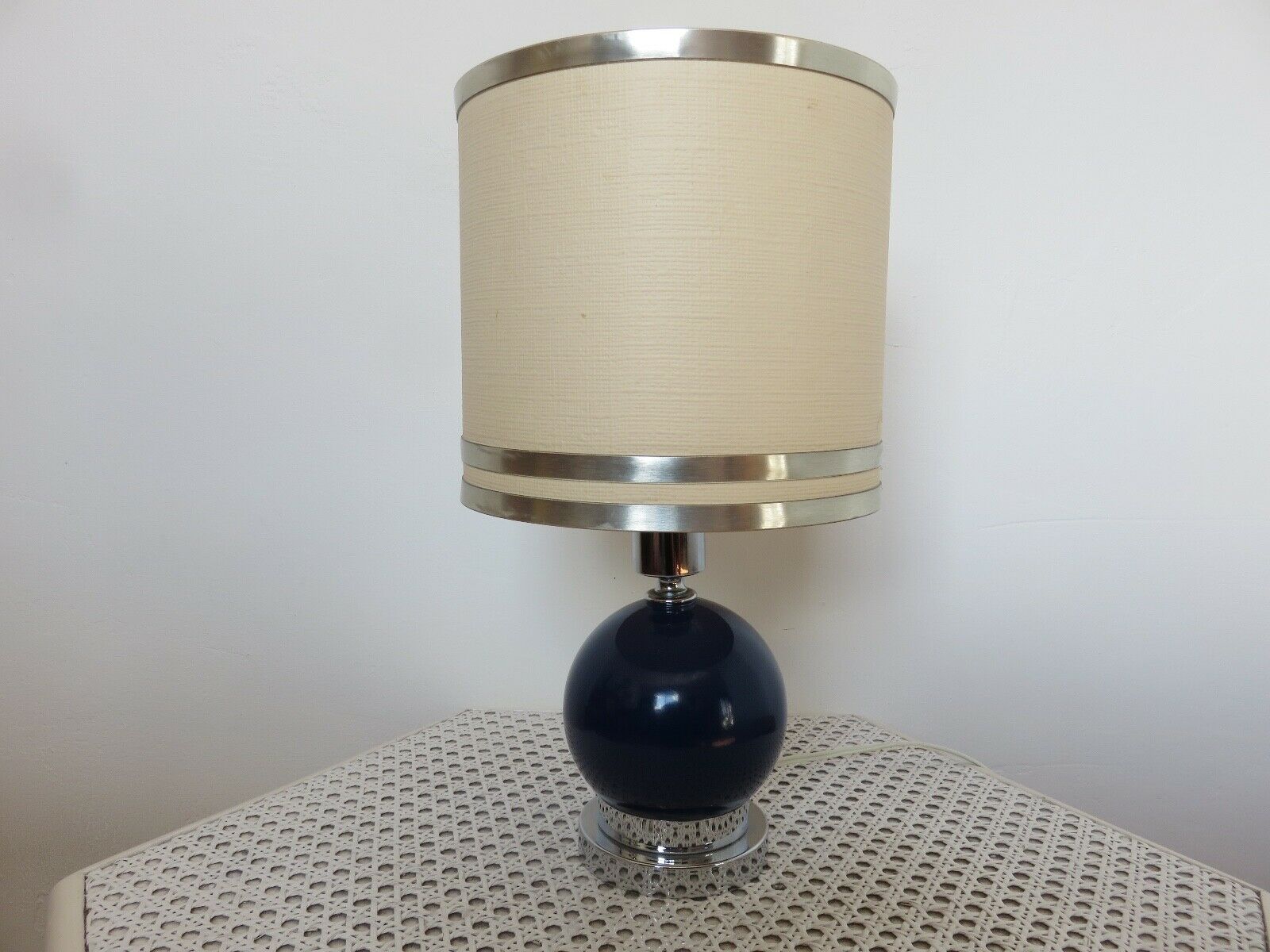 Lamp editions Disderot chrome metal and 70s lase metal