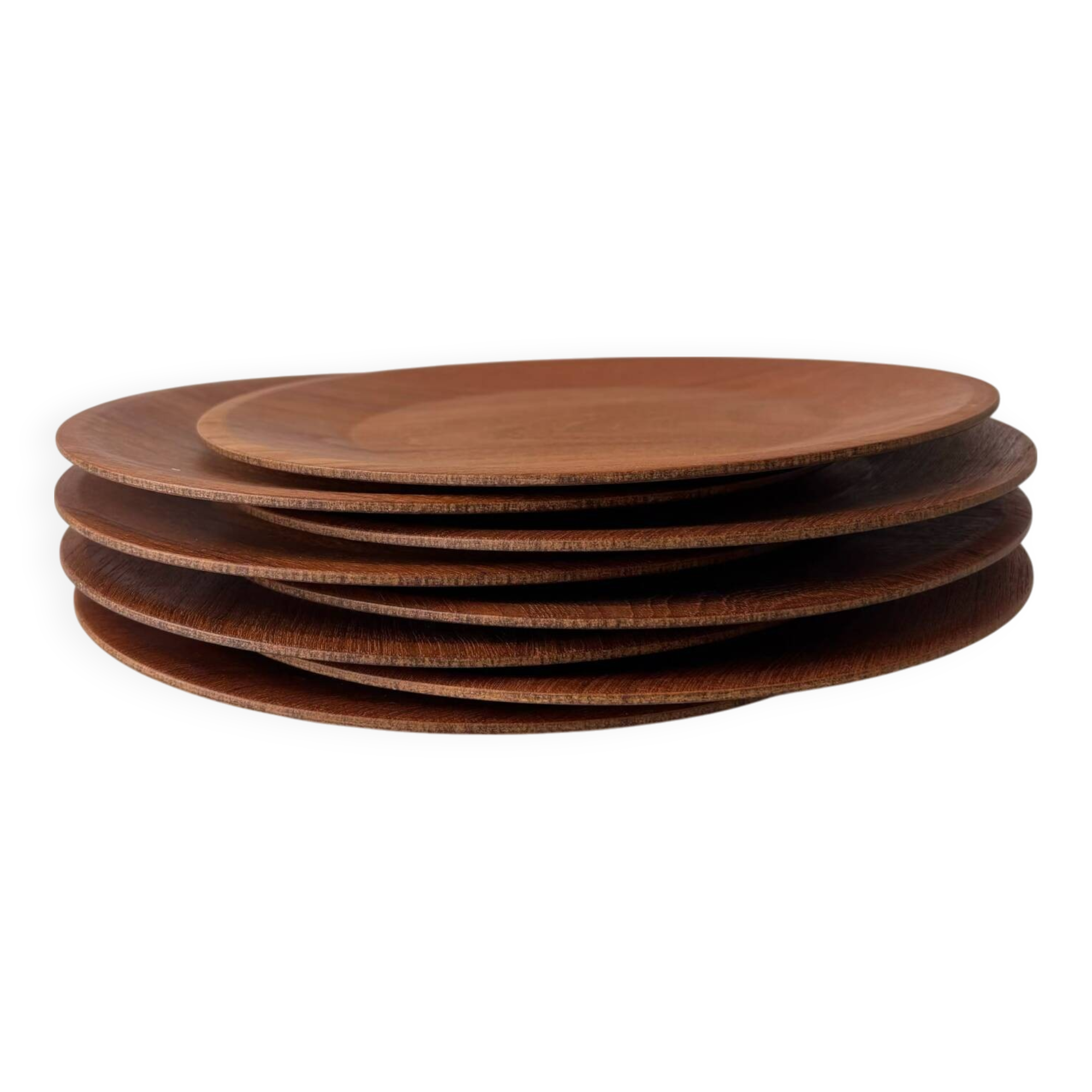 Vintage wooden plates teak