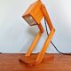Articulated wooden desk lamp, 1960s-70s