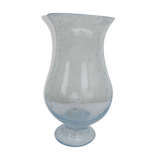 Vase , biot photophore of blue color