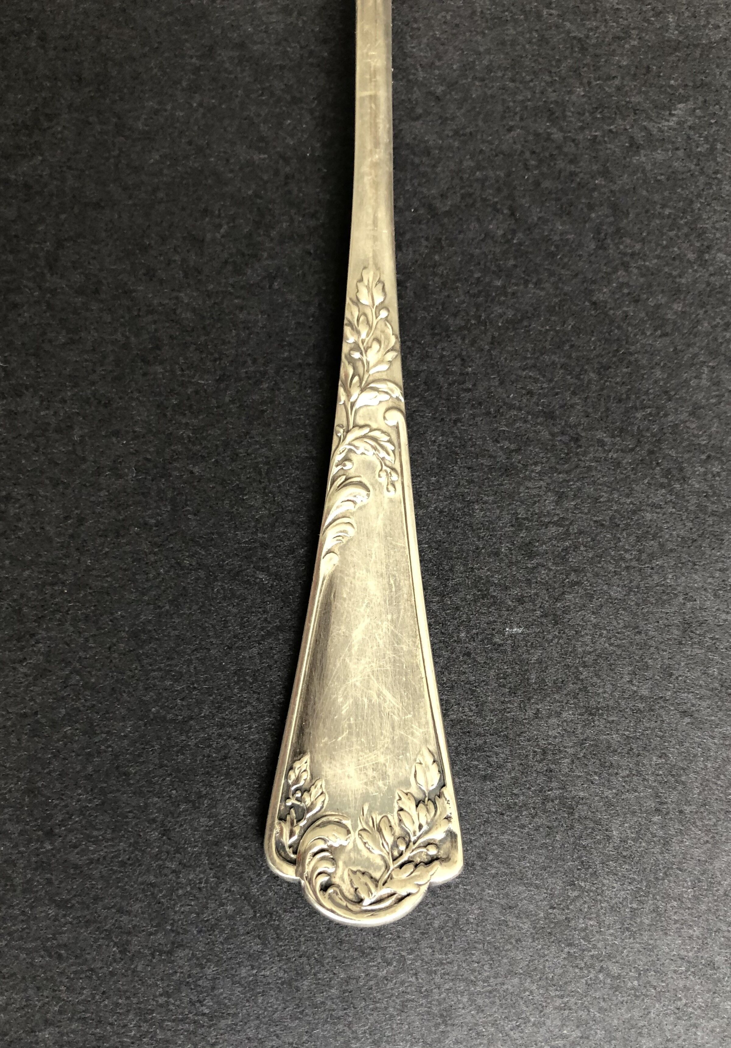 Silver sprinkling spoon