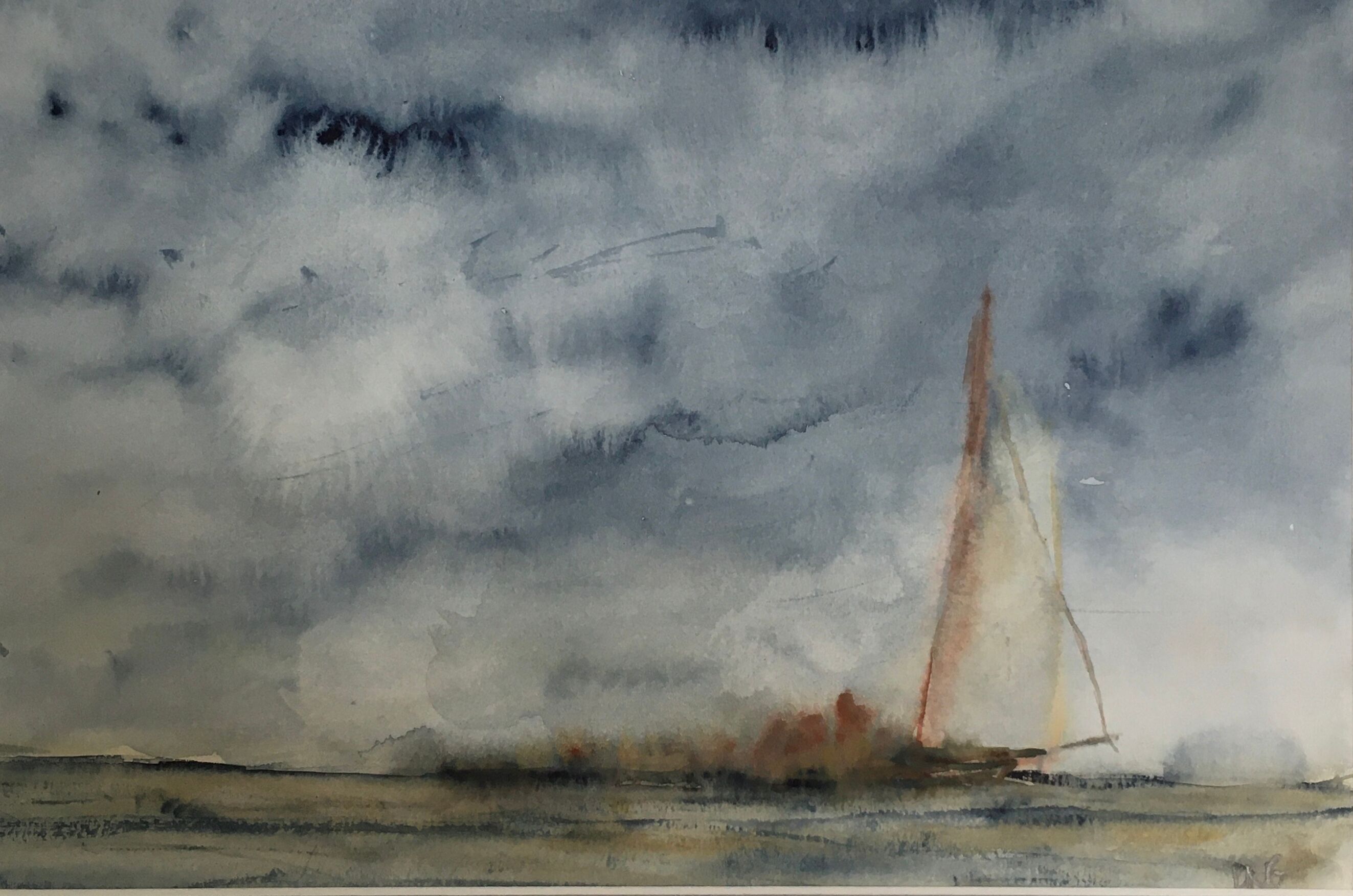 Abstract marinated watercolor