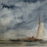 Abstract marinated watercolor