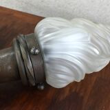 metal torch, glass flame