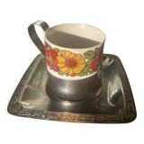 Tasses fleurs vintages super inox 18C