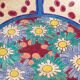 Enamelled cloisonné bowl Art Deco from Longwy, France with daisies, 1930.