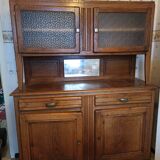 Oak sideboard kitchen glass doors