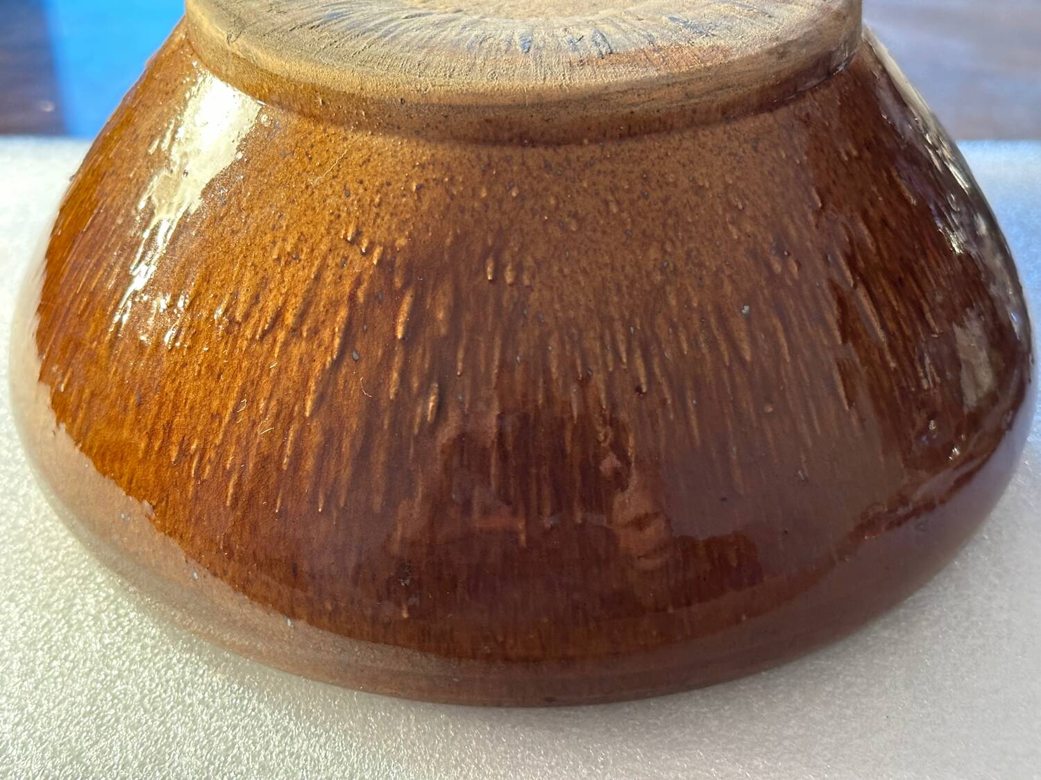 Large antique 19th century stoneware bowl - Origin Alsace